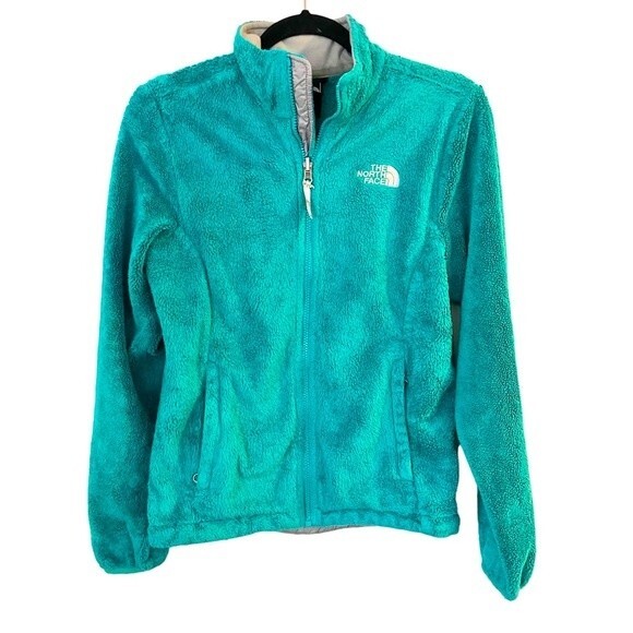 The North Face Women Osito Full Zip Soft Fleece Jacket Green Size Small S/P - Picture 1 of 12